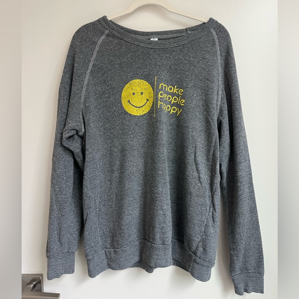Graphic Gray Fleece Pullover